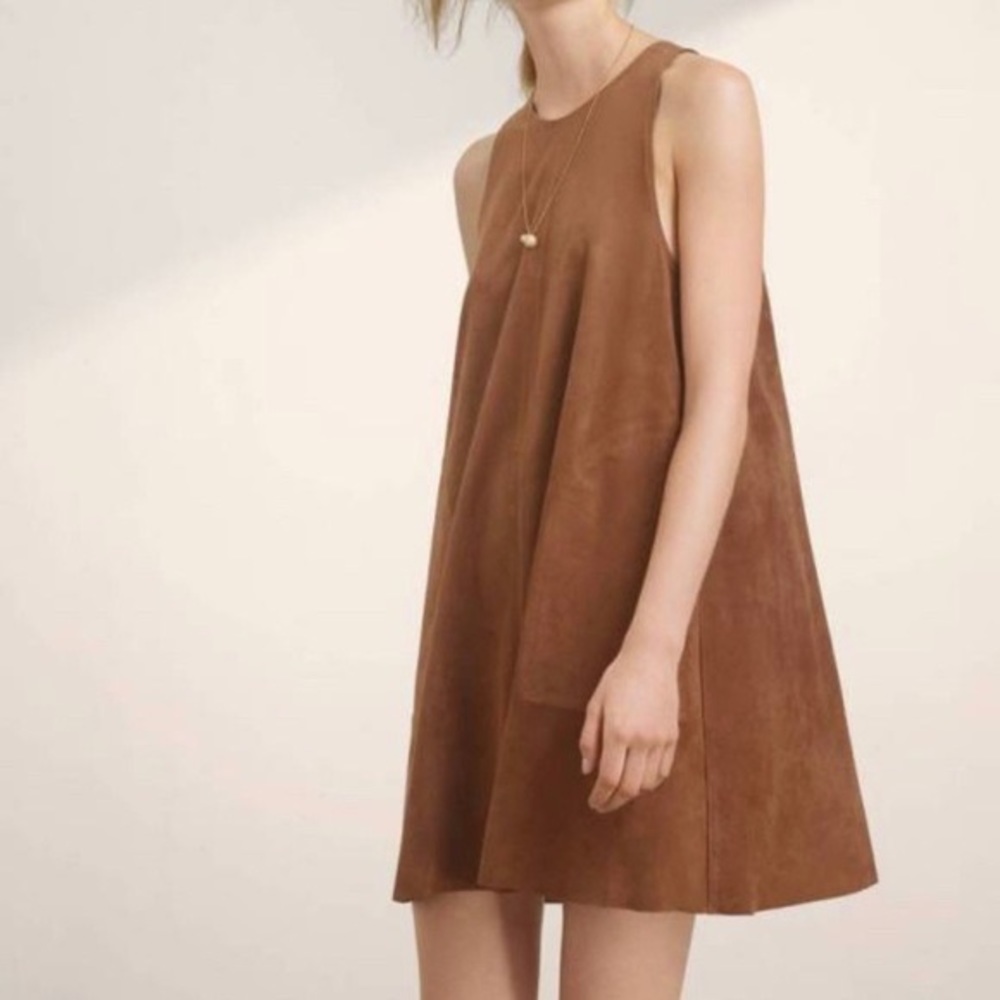 Aritzia Wilfred Suede Dress
